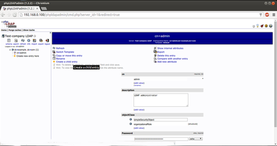 Создание группы через phpLDAPadmin