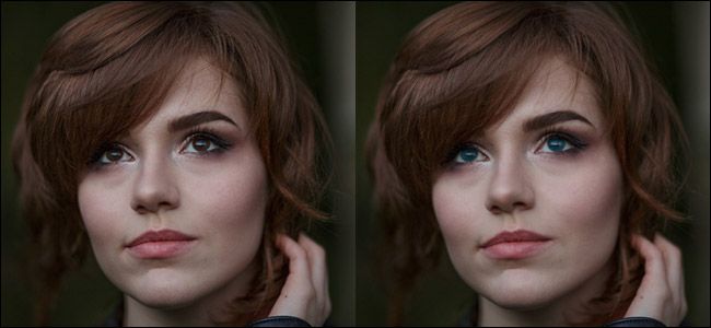 Как изменить цвет глаз в Photoshop