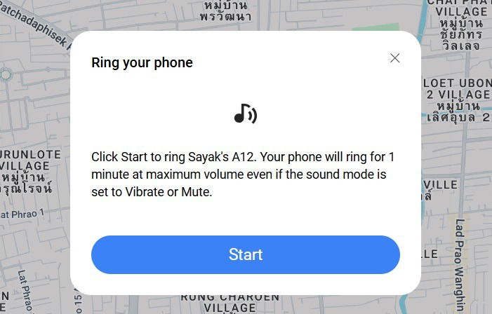 Удалённое прозвонение Samsung‑телефона с панели SmartThings Find