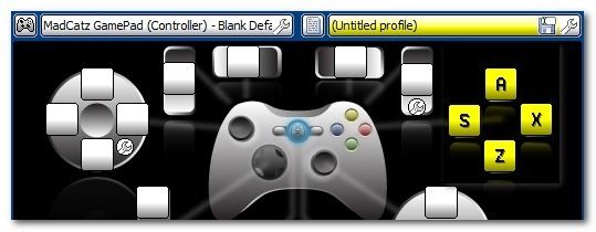 Назначение клавиш ZXAS к BAYX на контроллере через Xpadder