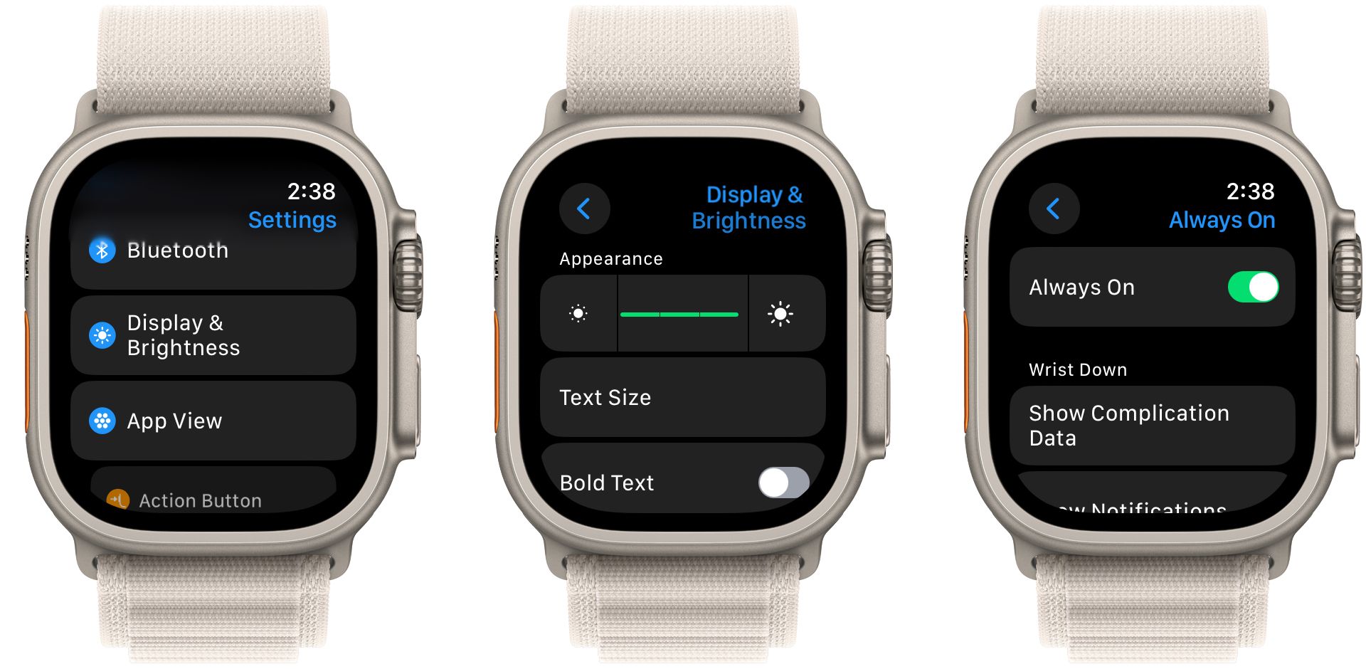 apple watch always on display