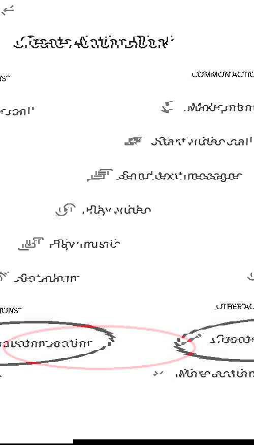 Создание кастомного действия для Action Block