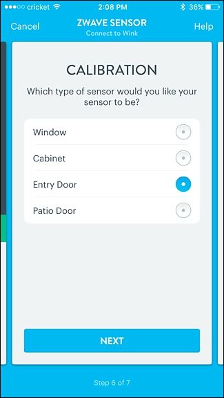Спаривание датчика с хабом