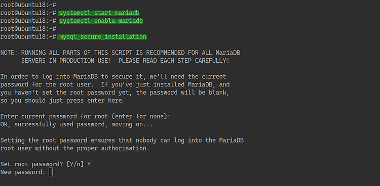 Запуск MariaDB