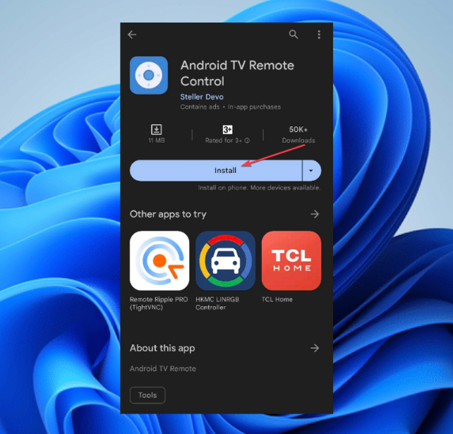 Значок приложения Android TV Remote Control на Google Play