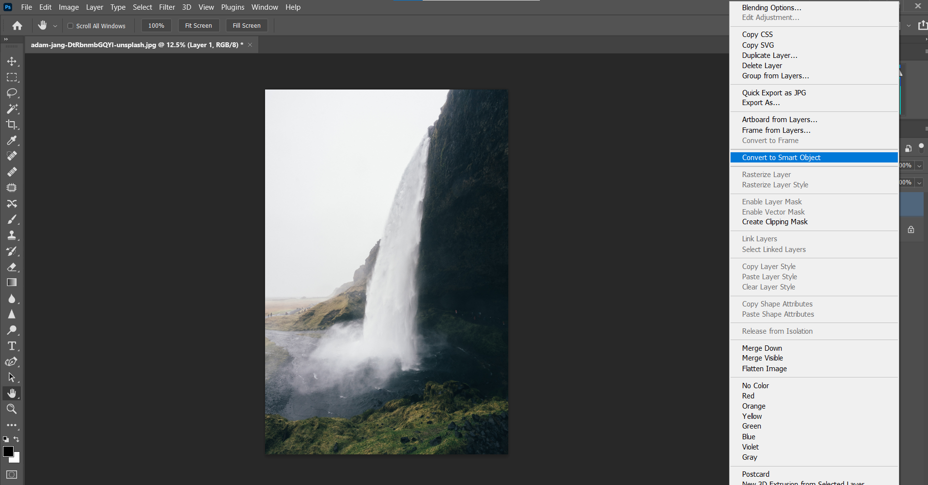 конвертация в смарт-объект