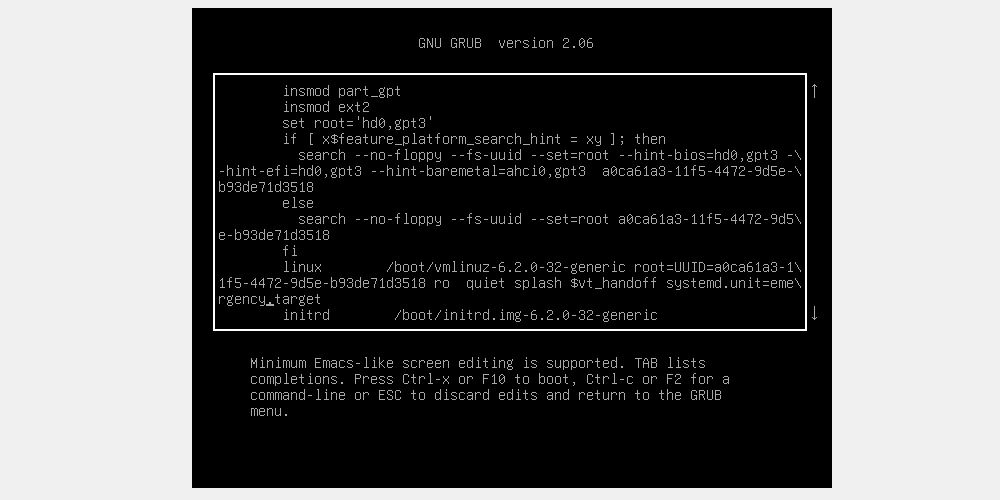 Добавление параметра для Emergency Mode