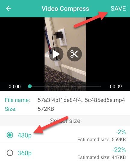 Выберите разрешение и нажмите