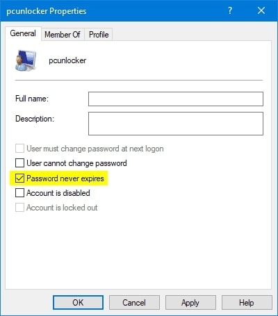 Capture d'écran de la console Gestion de l'ordinateur montrant les utilisateurs locaux