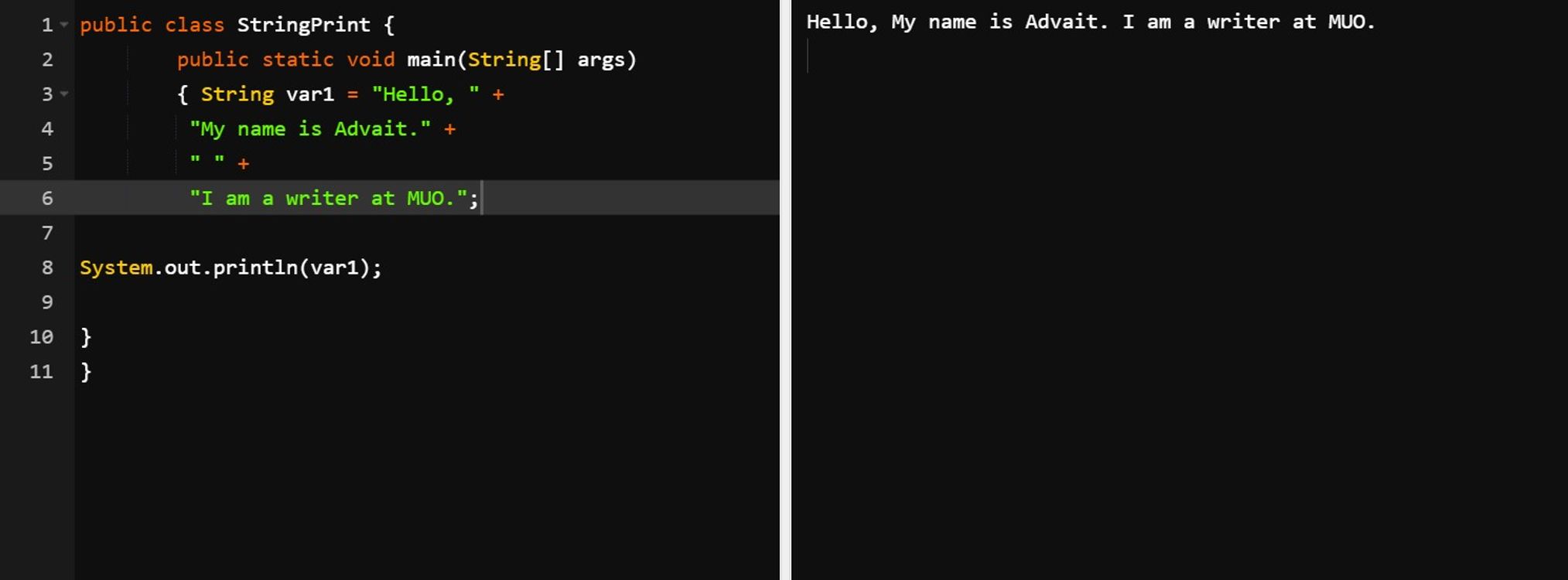 Интерфейс онлайн-компилятора Java