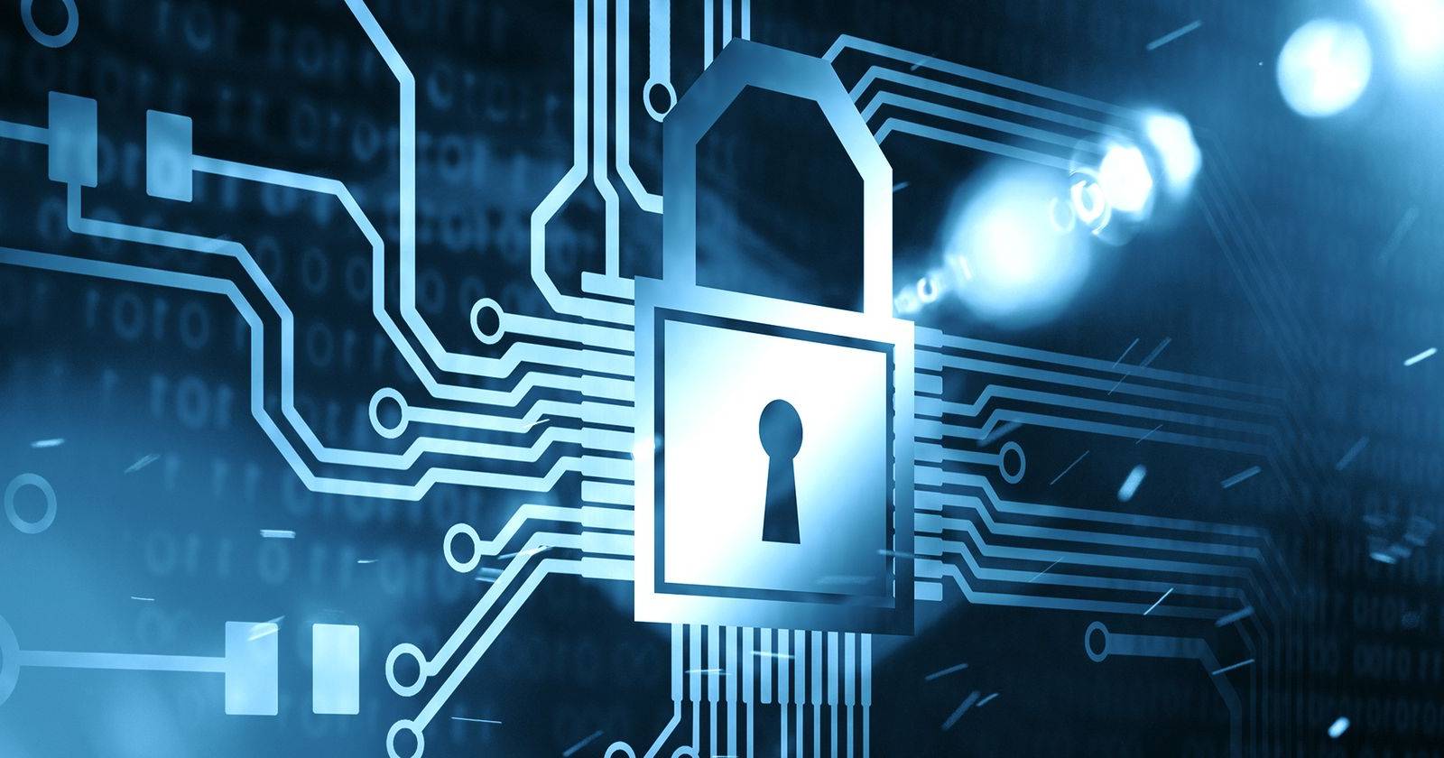 замок иконка кибербезопасность на ноутбуке