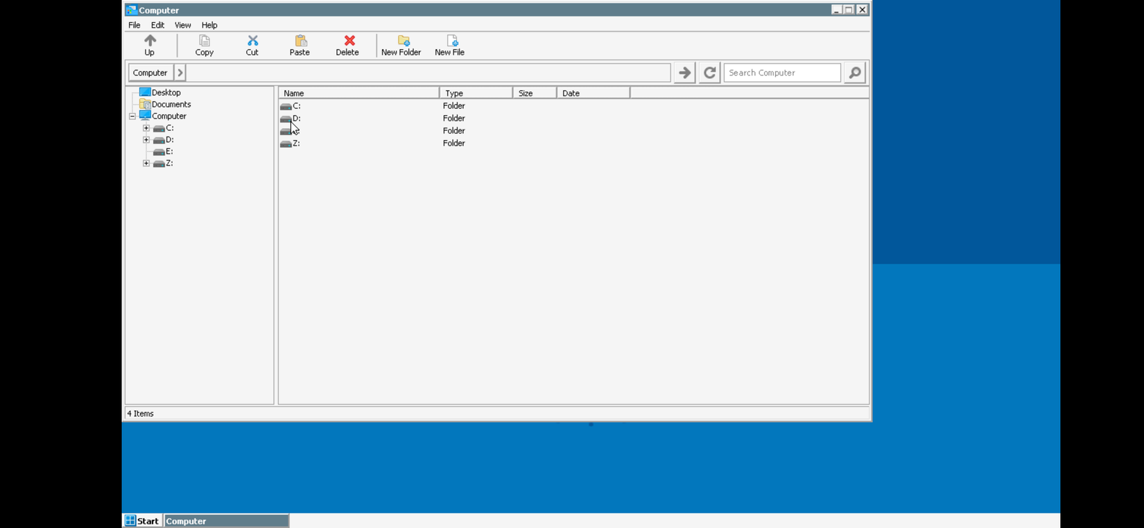 Файловый менеджер Winlator внутри контейнера