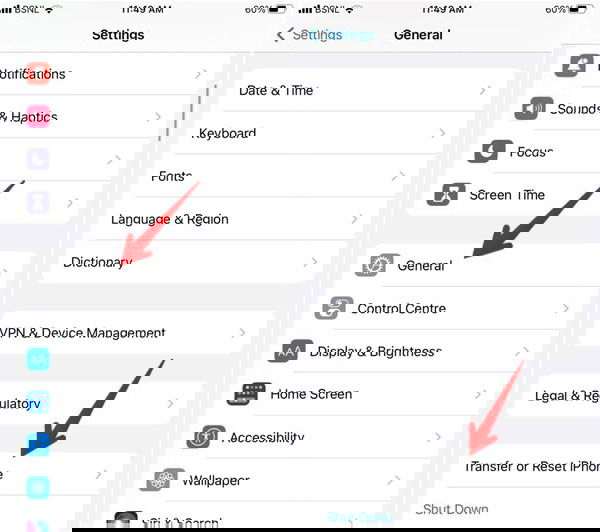 Пункт Сбросить настройки сети находится в разделе Перенос или сброс iPhone