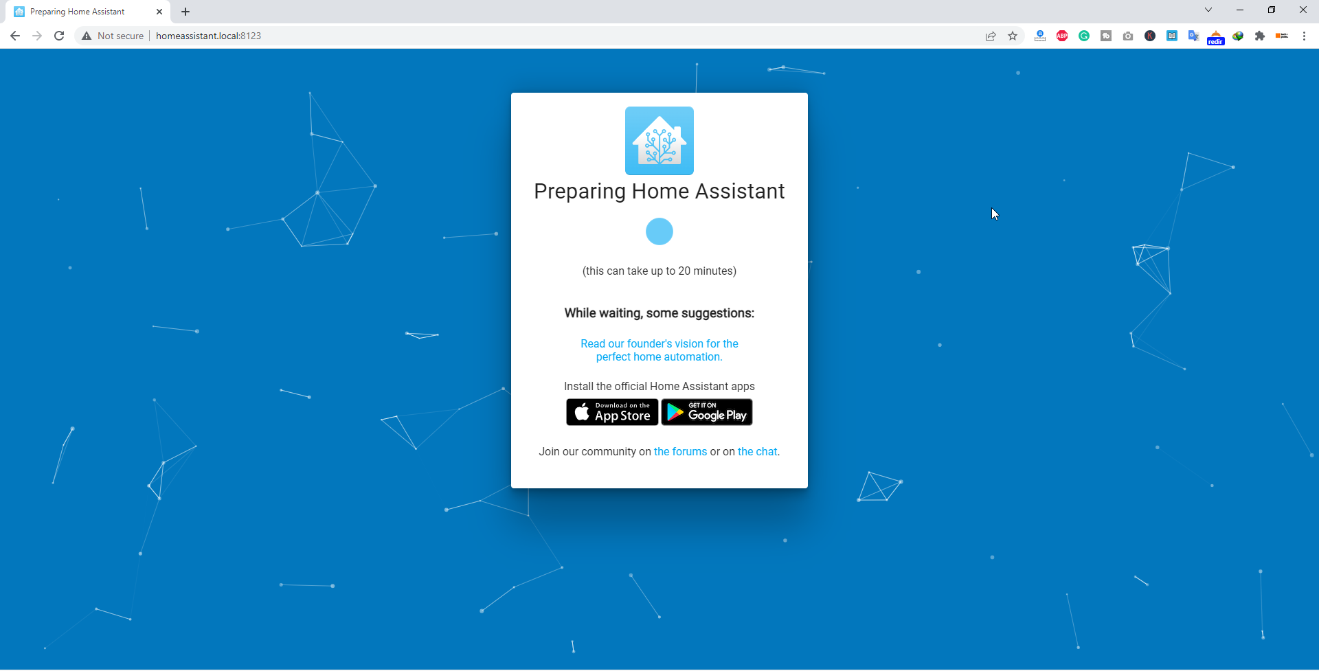access home assistant web ui