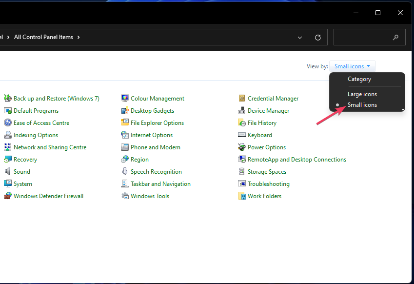 Параметры отображения в Панели управления