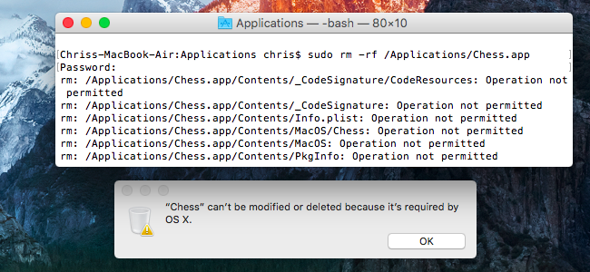 Системные приложения в папке Applications