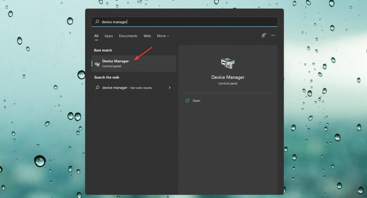 открытие диспетчера устройств Windows 11