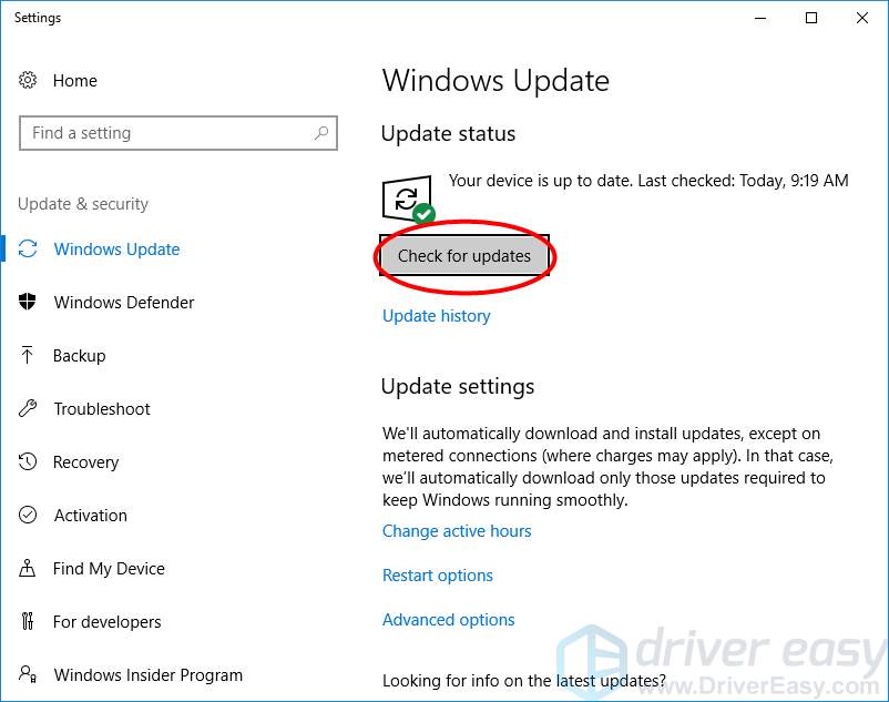 Icône Windows Update
