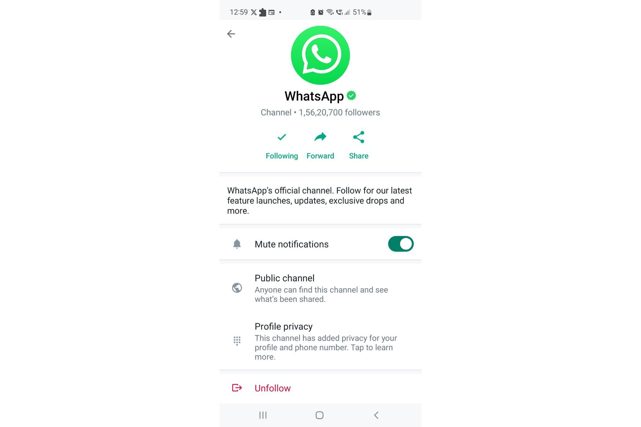 Официальный канал WhatsApp