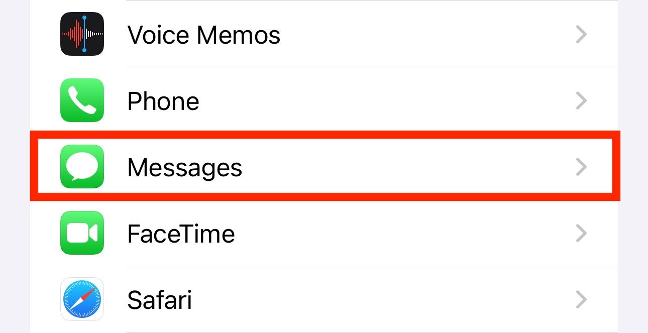 Приложение Настройки iPhone