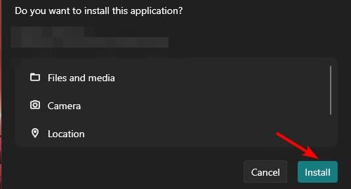 Процесс установки APK в WSA