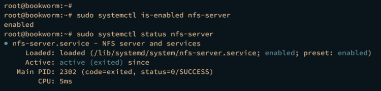 проверка nfs-server