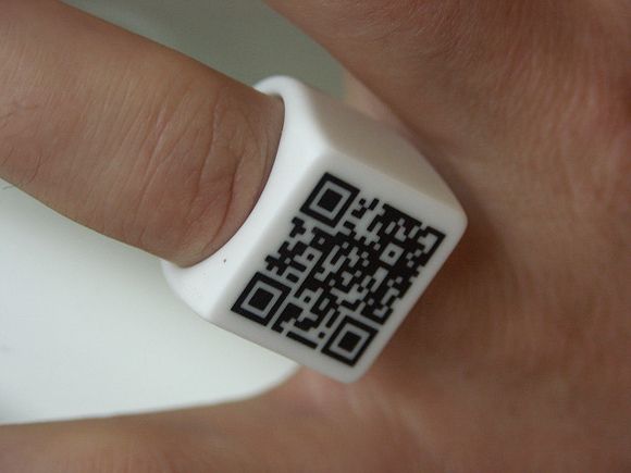 Кольцо с QR-кодом
