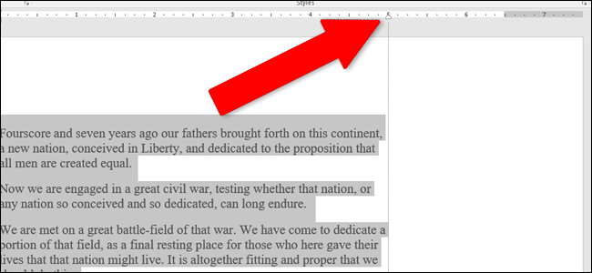 Линейка и отступы в Word