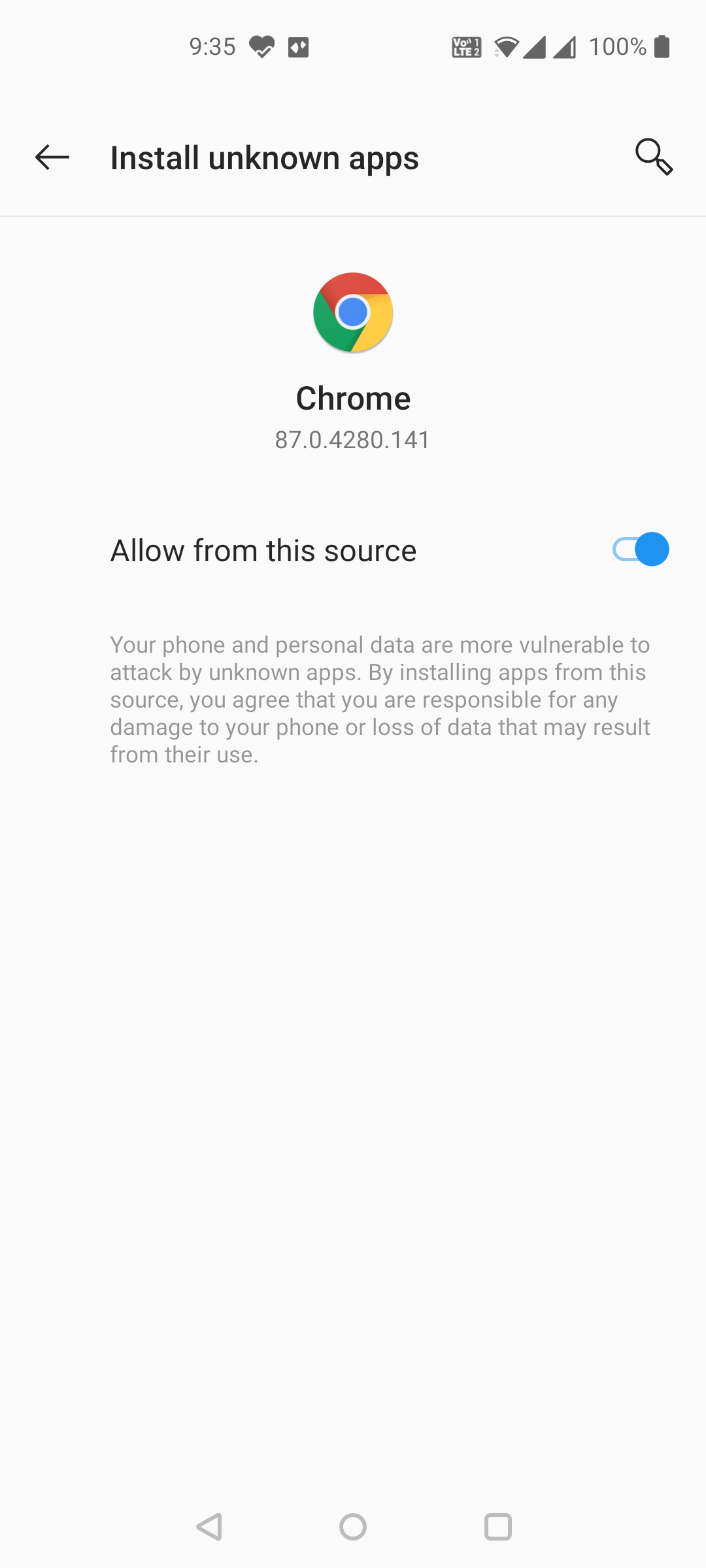 Разрешить установку приложений на Android