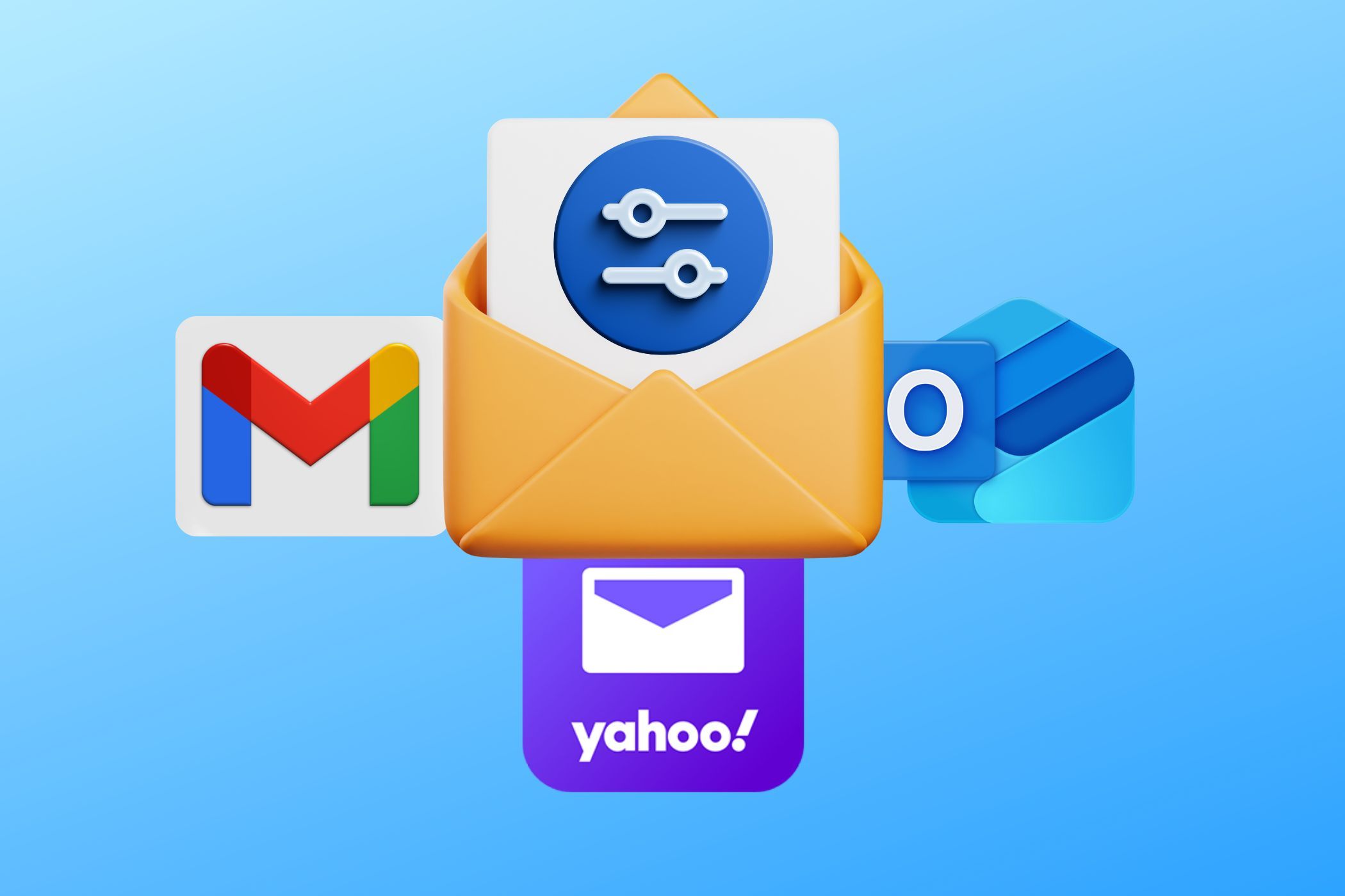 Фильтры почты в Gmail, Yahoo и Outlook