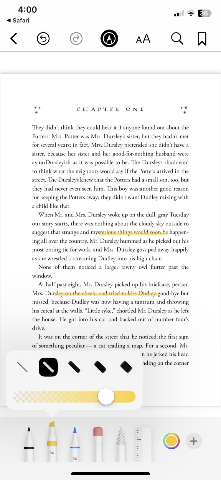 drawing tools in Markup