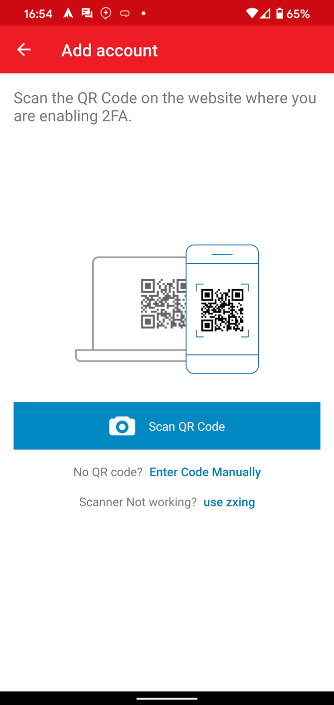 QR‑код для Authy