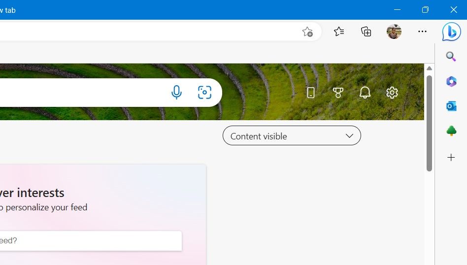 Иконка E-tree в боковой панели Microsoft Edge