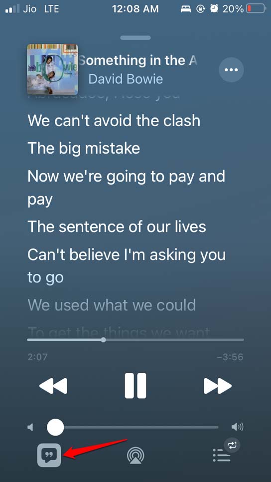 Exibir letras no Apple Music