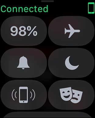 Пункт управления Apple Watch: свайп вверх для доступа к Режиму театра