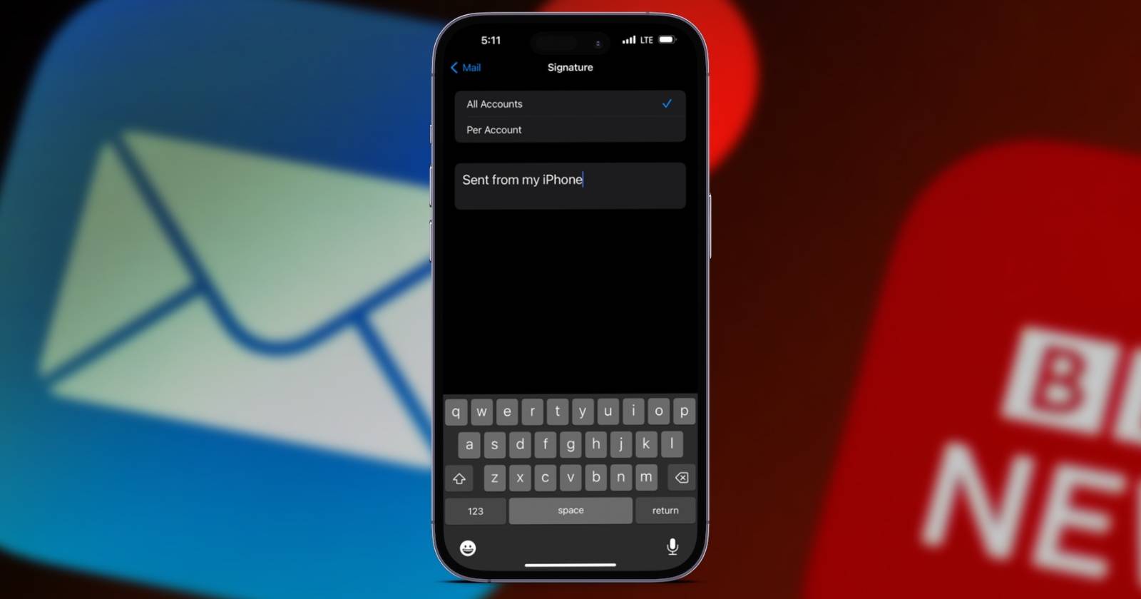 Убрать подпись Sent from my iPhone