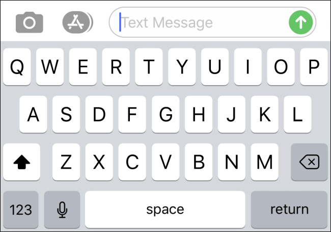 Экранная клавиатура iPhone без кнопки Эмодзи