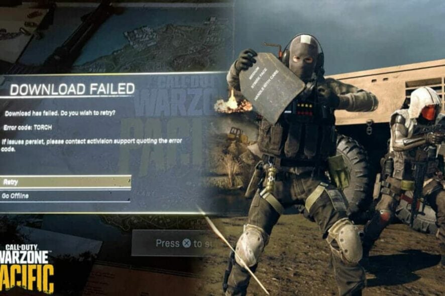 Исправить Error Code: Torch в Warzone