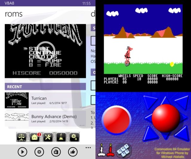 Фото контроллера и планшета с ретро-игрой