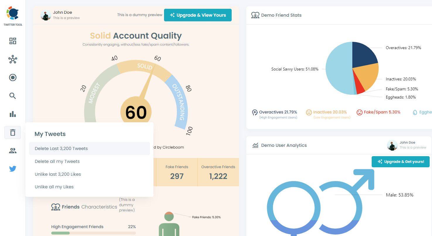 Delete Tweets in Circleboom