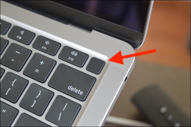 Press and Hold Power Button on MacBook