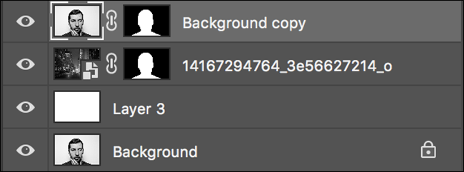 Портрет установлен над пейзажем для финального смешивания