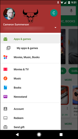 Карусель ключевых слов и категорий на странице приложений