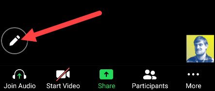 Кнопка карандаша для аннотирования