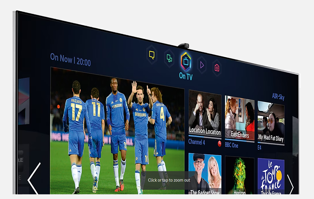 Smart‑TV Samsung с встроенной камерой.