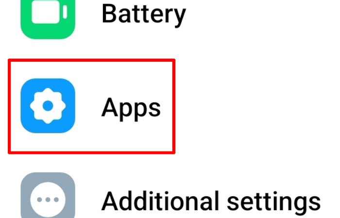 Android Settings Apps