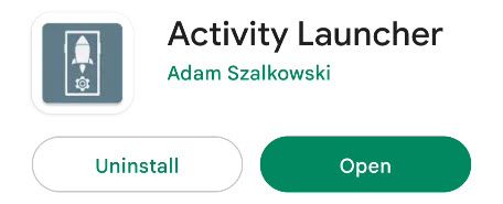 Загрузка Activity Launcher