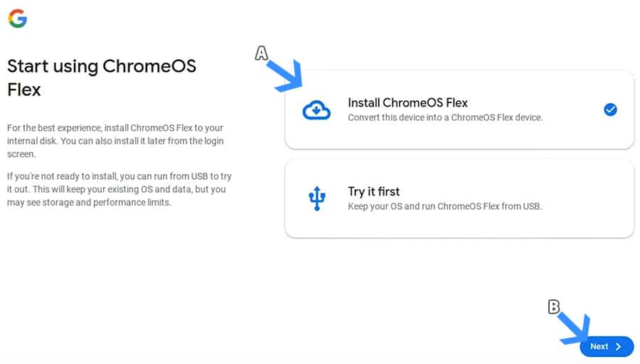 Процесс работы в Chrome OS Flex — браузер и веб‑приложения