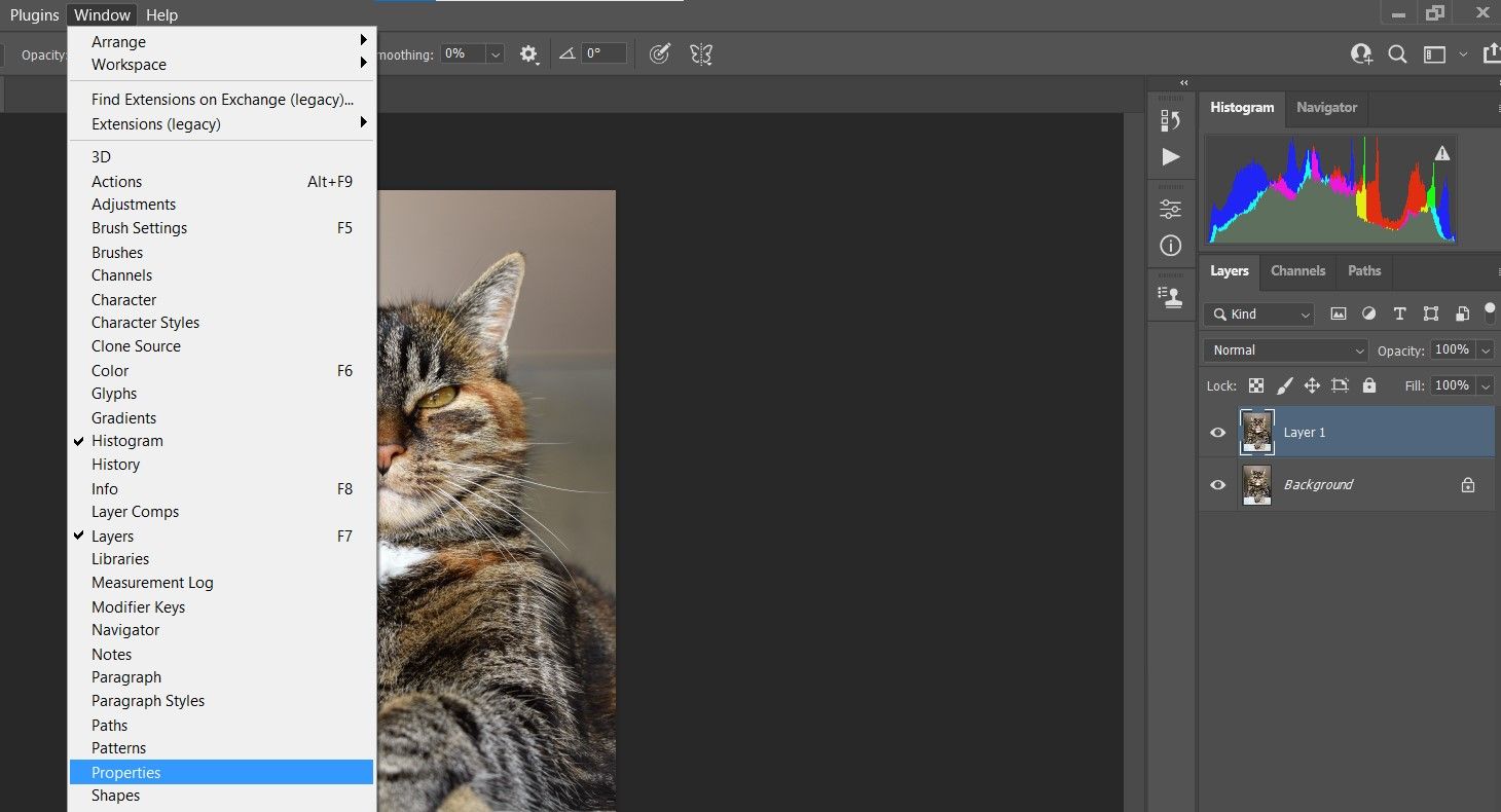 Автоматическое удаление фона в свойствах