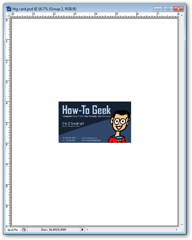 На странице размещены восемь копий визитки для печати